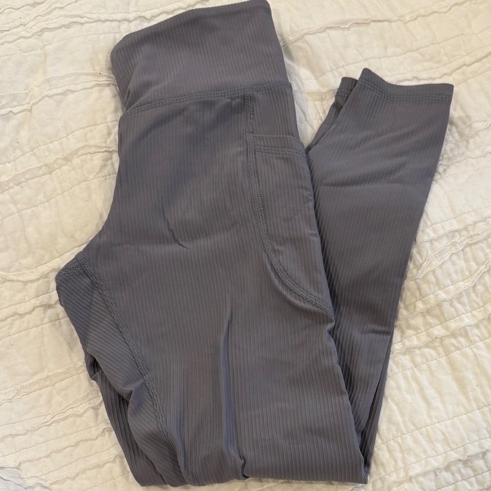 Old Navy grey ribbed legging XS